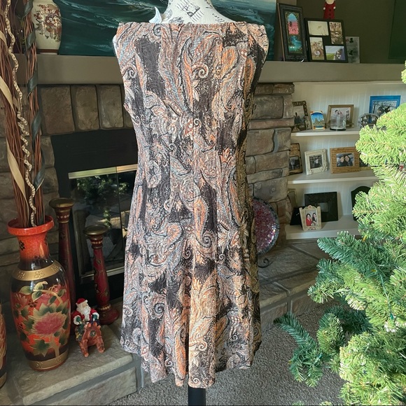 Perceptions Petite Floral Sweat Dress Petite Small - Picture 3 of 13